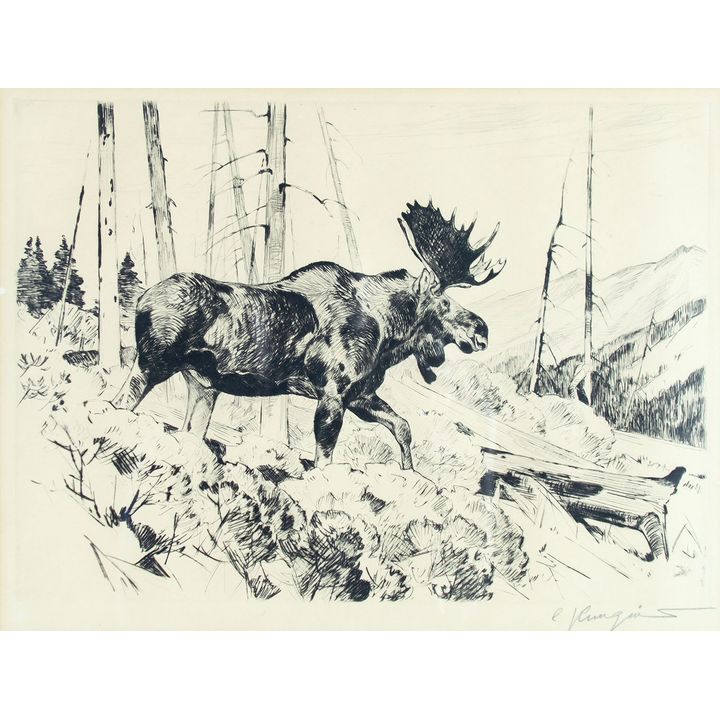 The Traveler by Carl Rungius (1869-1959)