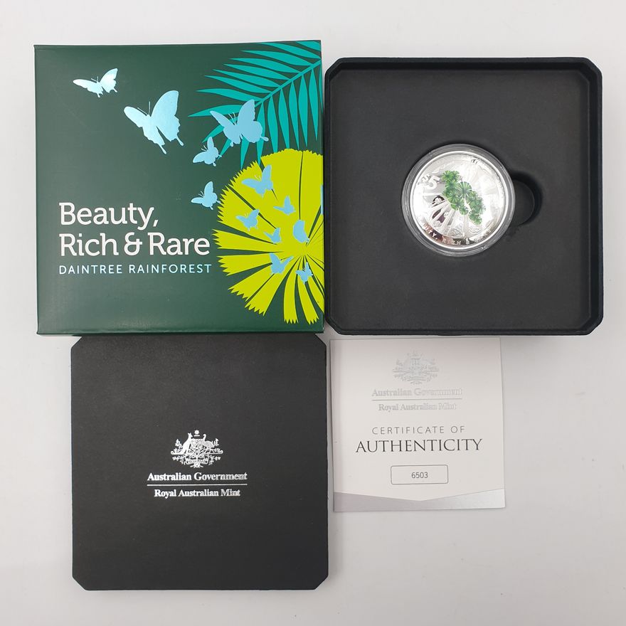 Daintree Rainforest 1oz. Silver Proof Domed Coin