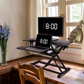 NEW 32 IN ADJUSTABLE STANDING DESK & DESK RISER GET06***