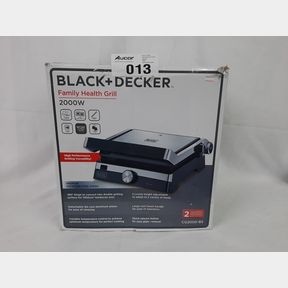 BLACK DECKER 2000W FAMILY HEALTH CONTACT GRILL WITH ADJUSTABLE HEIGHT