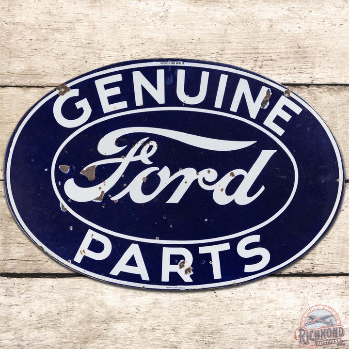 Ford Genuine Parts DS Porcelain Oval Sign