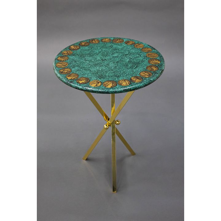 Fornasetti Milano - Vintage malachite side table