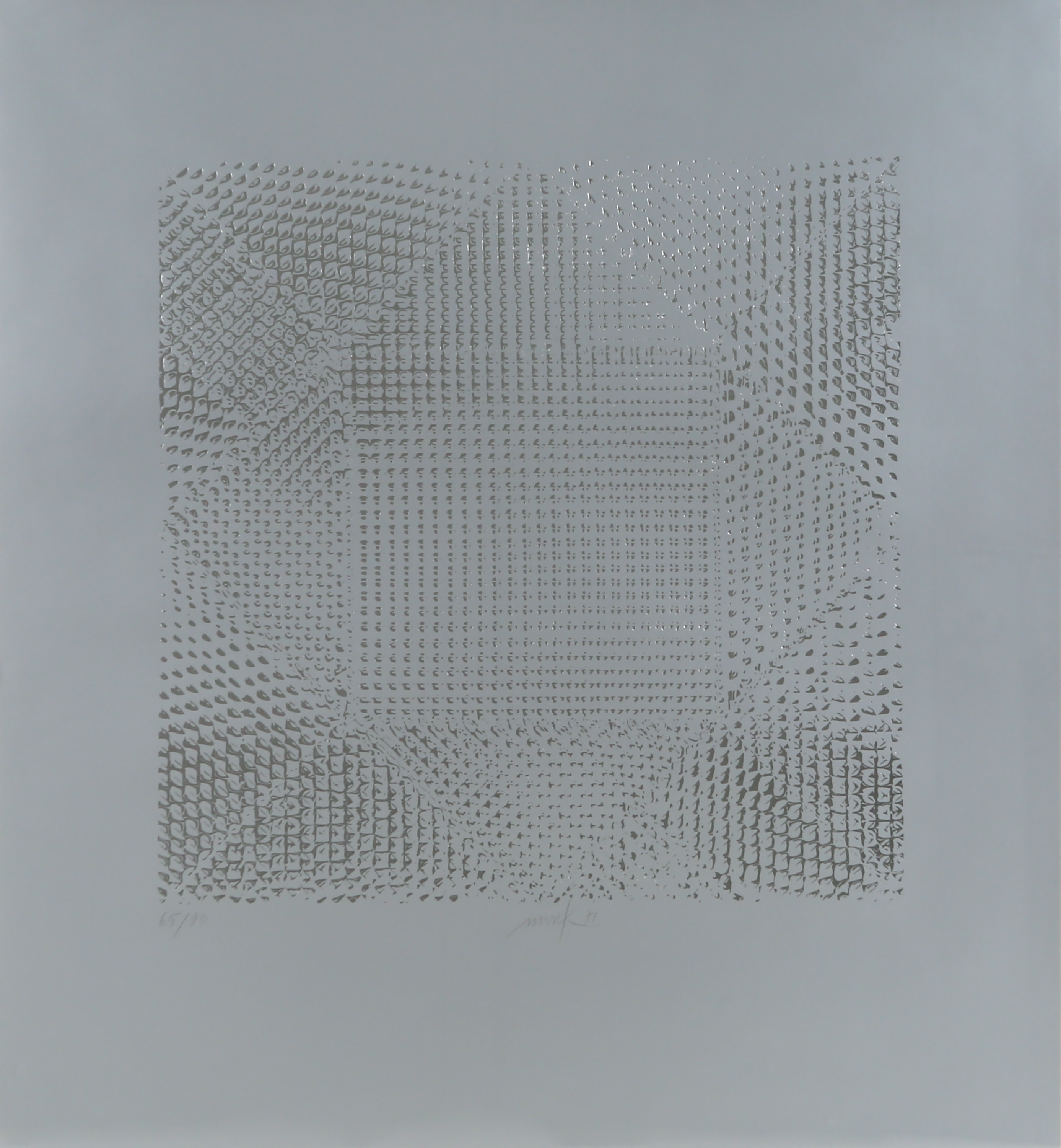 Heinz Mack Silbernes Raster 1971