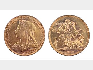 1899 VICTORIA OLD HEAD MELBOURNE MINT GOLD SOVEREIGN