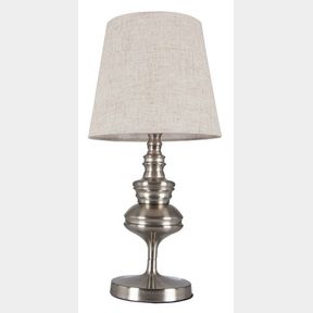 Bright Star Lighting Metal Desk Lamp With Hessian Shade|