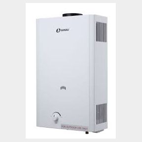 SANAU - LPG 20 L Gas Geyser/Water Heater with Solid Flue - Rain Cap (Dia. 130 mm) is optional - 51748/13257 AS B2 (S10)