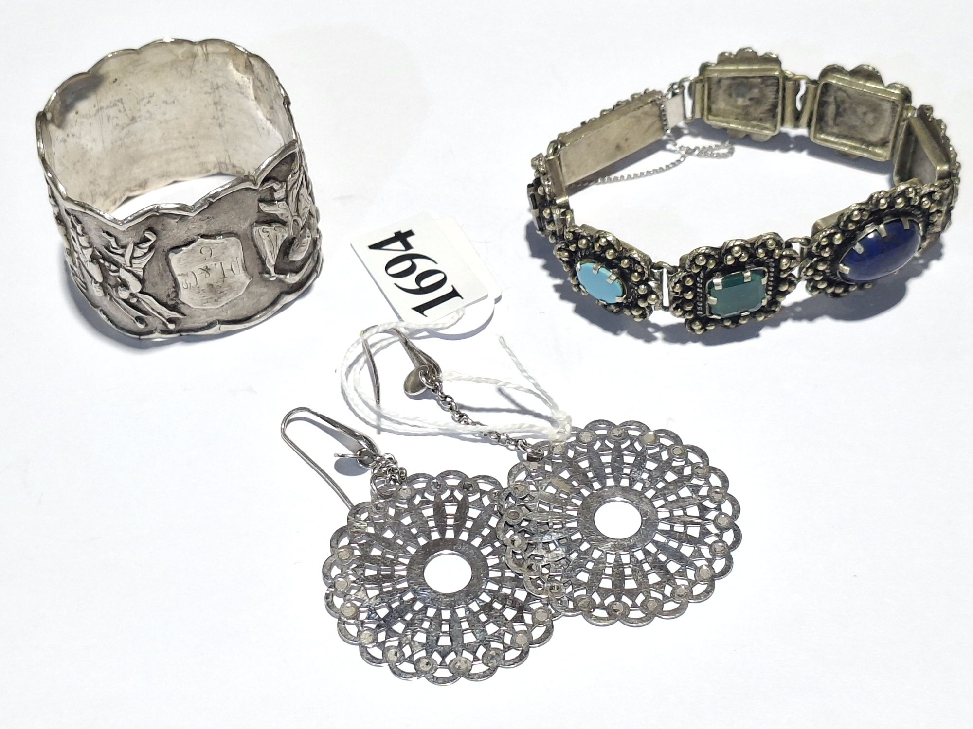 Silver Jewellery And Serviette Ring