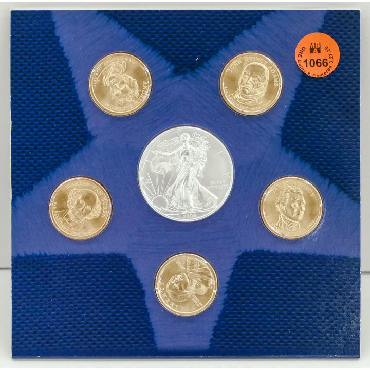 2pc 2008 US Uncirculated Dollar Coin Sets with American Eagles