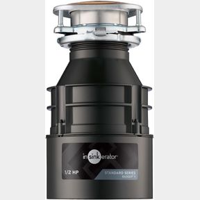 INSINKERATOR GARBAGE DISPOSAL, BADGER 5, 1/2 HP CONTINUOUS FEED GARBURATOR