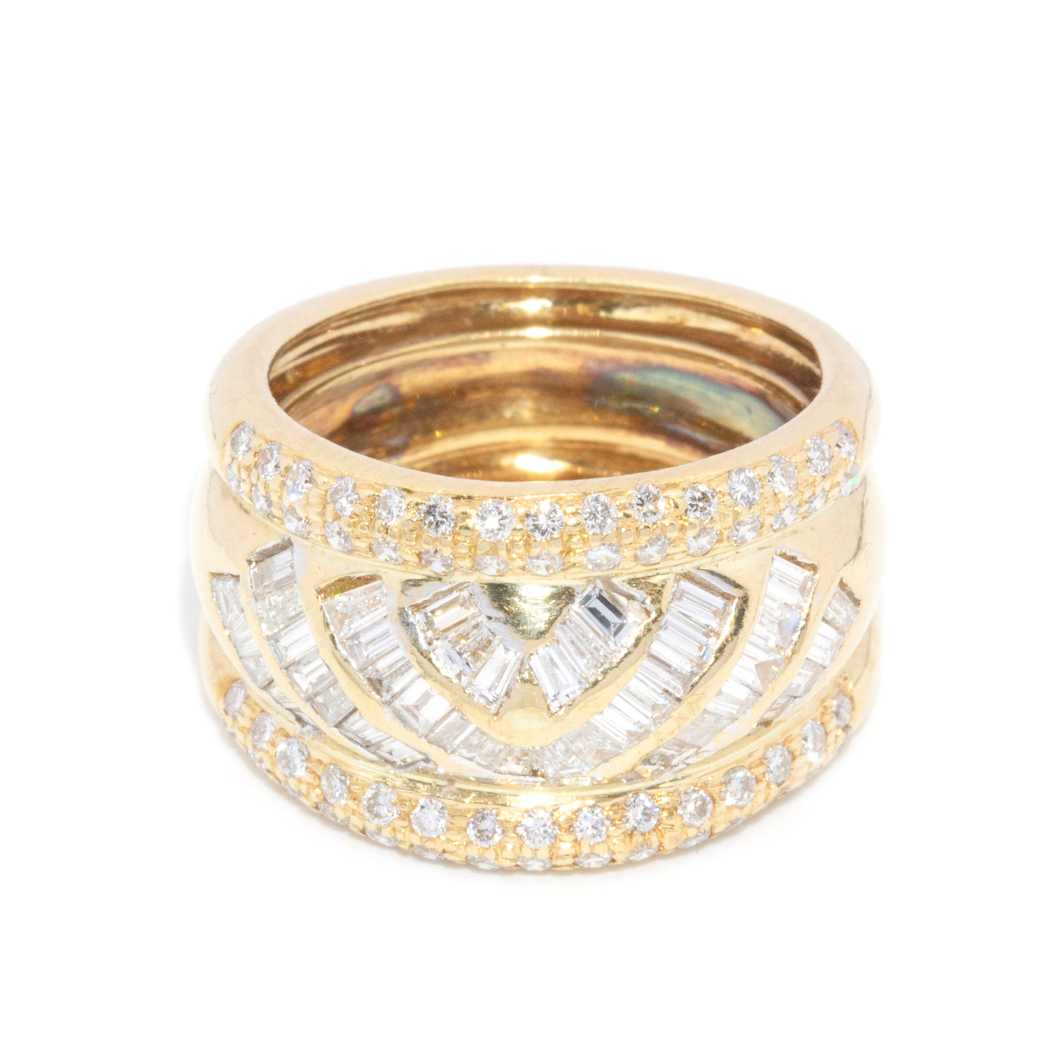 18 carat yellow gold diamond ring
