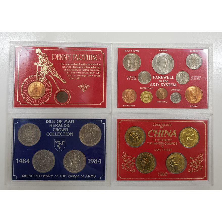 Cased World Coin Sets (x4)