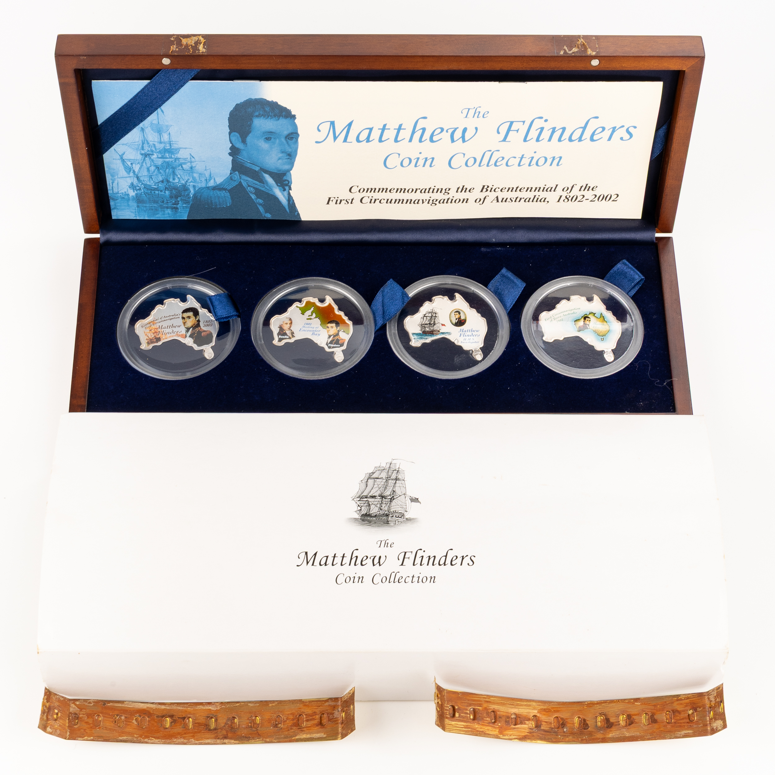 Elizabeth II, Perth Mint - Matthew Flinders Collection, Five Thousand Shillings, 2002, FDC