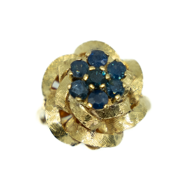 Anillo con zafiros