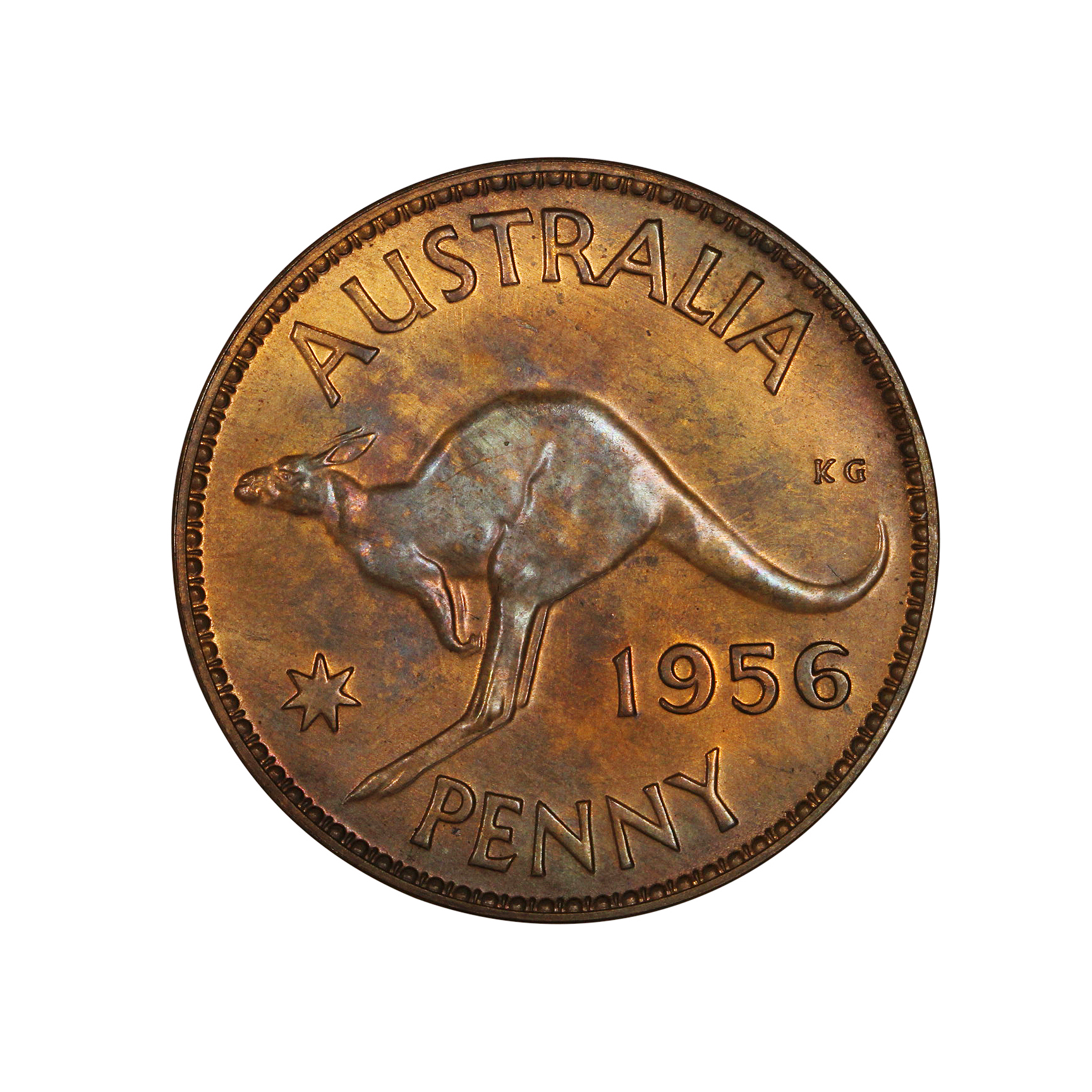 Elizabeth II, Penny, 1956, FDC