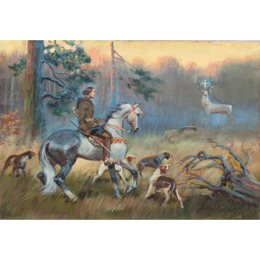 Jerzy Kossak | Św. Hubert, 1952