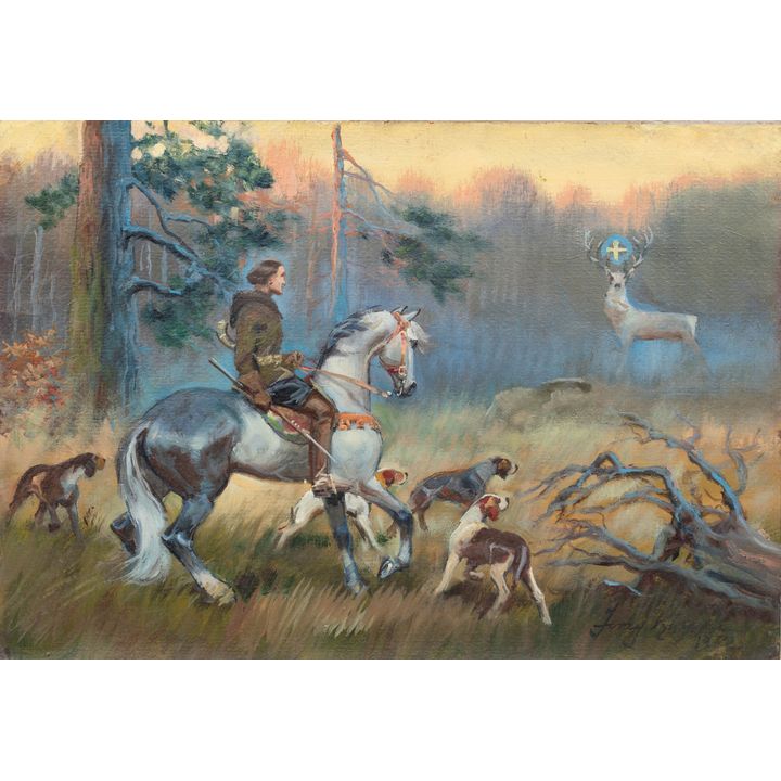 Jerzy Kossak | Św. Hubert, 1952