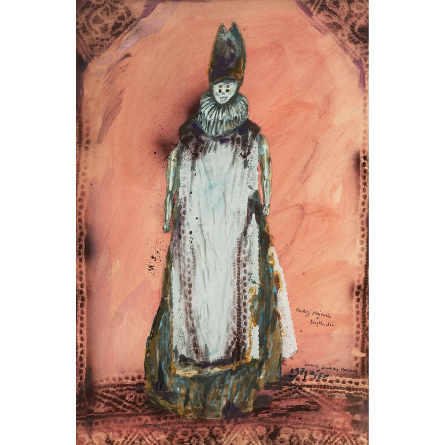 Andrzej Kreütz-Majewski | Projekt kostiumu do Gra w zabijanego Ionesco Burgtheater, 1971