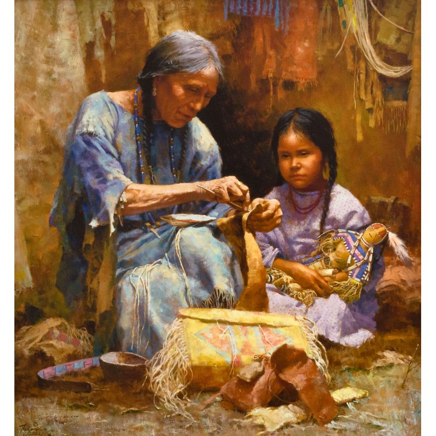 Howard Terpning (1927-), The Teachings of My Grandmother