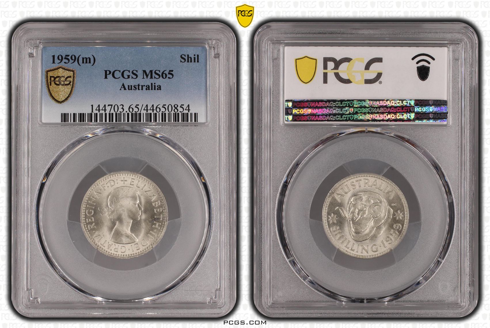 1959(m) Australia Shilling PCGS - MS65 -854