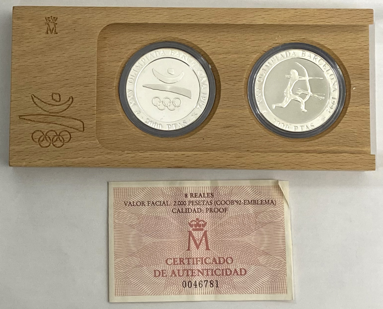 1992 スペイン バルセロナ オリンピック 開催記念 プルーフ銀貨 4種 