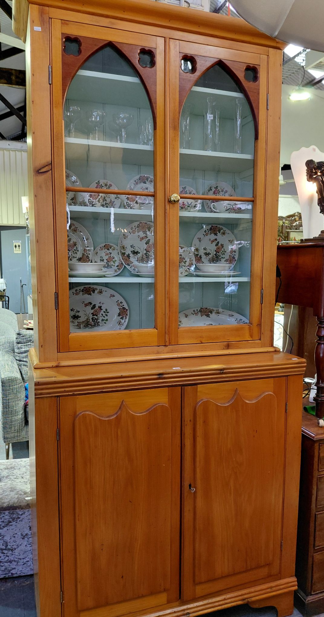 115 · AUSTRALIAN COLONIAL PINE BOOKCASE