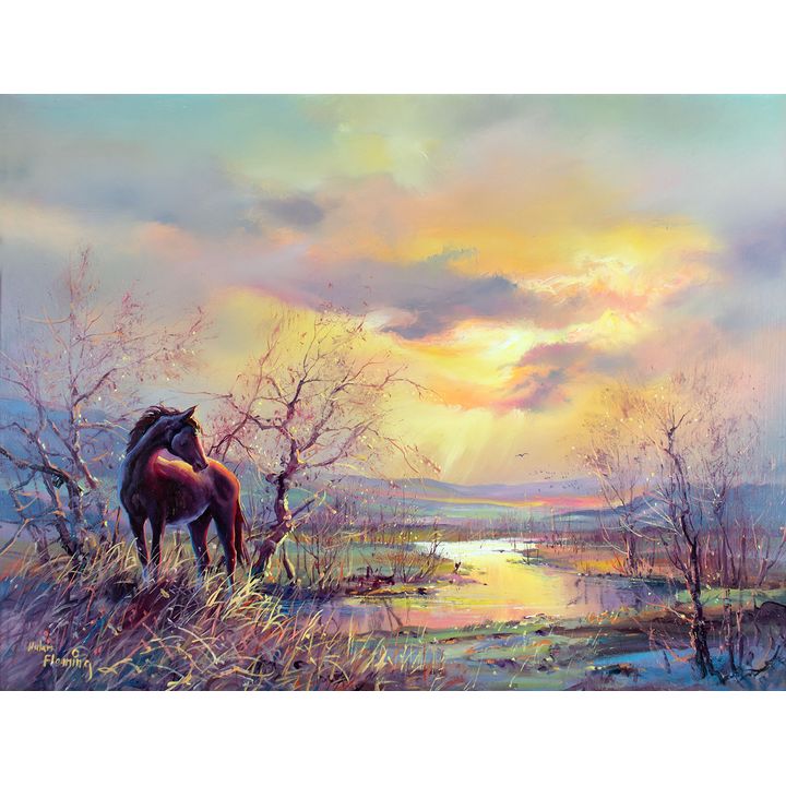 Evening Sunset by Hulan Fleming (1933- )