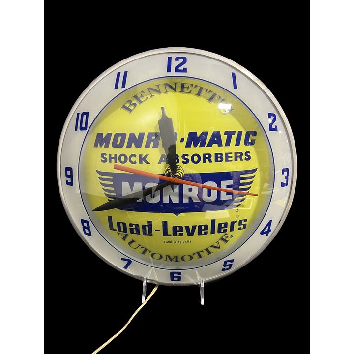 Bennett's Automotive Monroe Shock Absorber Double Bubble Clock