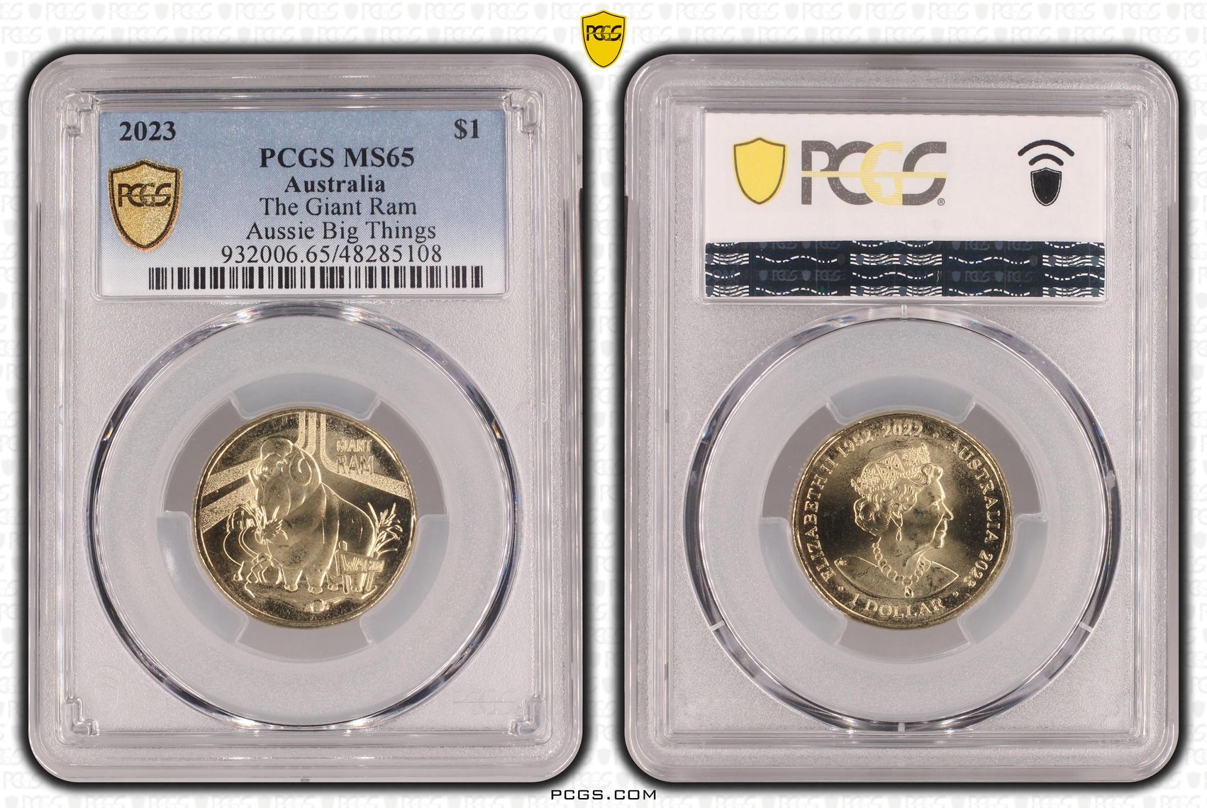 The Giant Ram Aussie Big Things, One Dollar, 2023, PCGS MS65