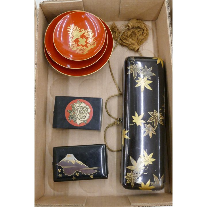 Box Japanese Lacquerware etc.