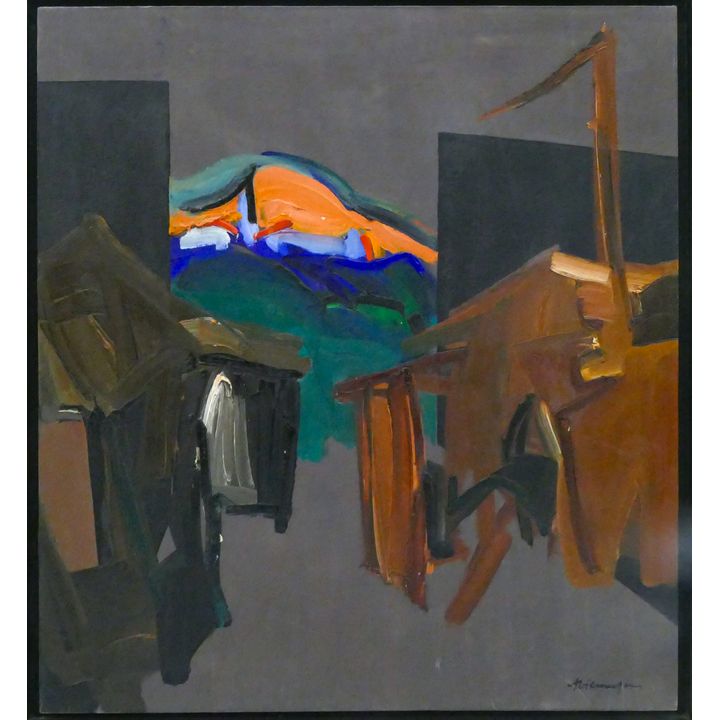 Alex Vilumsons ''Abstract Landscape'' 1970's Oil on Canvas