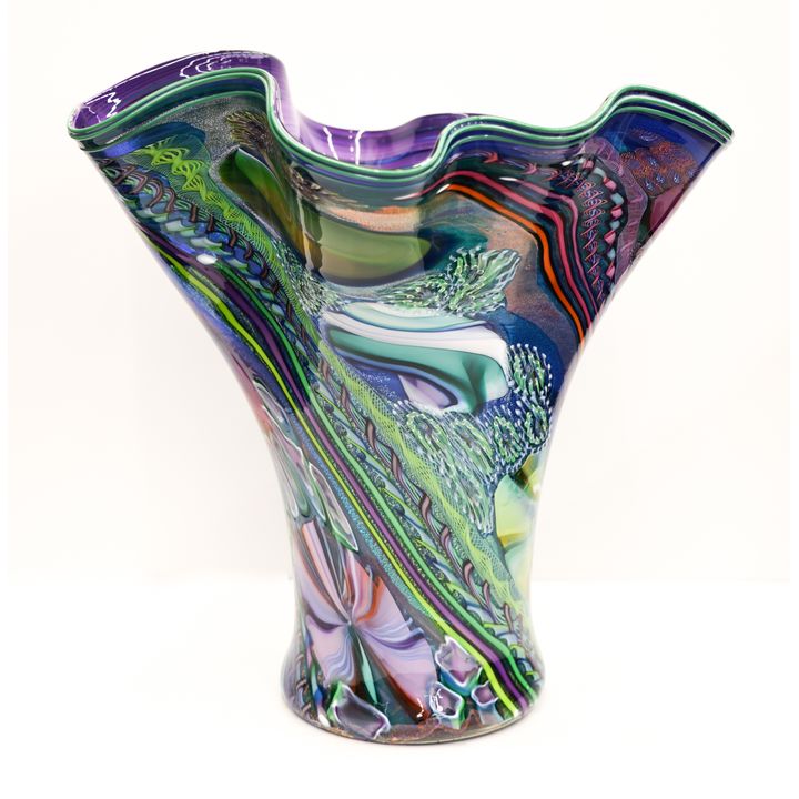James Nowak ''Large Aquarium Vessel'' Blown Glass