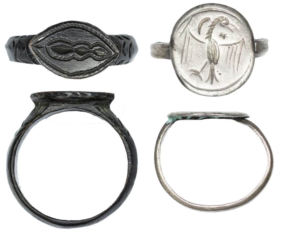 Medieval Finger Rings (2) | (c.1100-1300), Rings (2), including, Silver ...