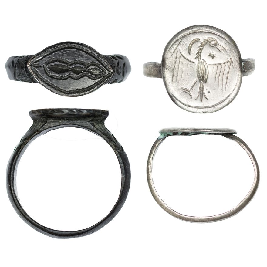 Medieval Finger Rings (2) | (c.1100-1300), Rings (2), including, Silver ...