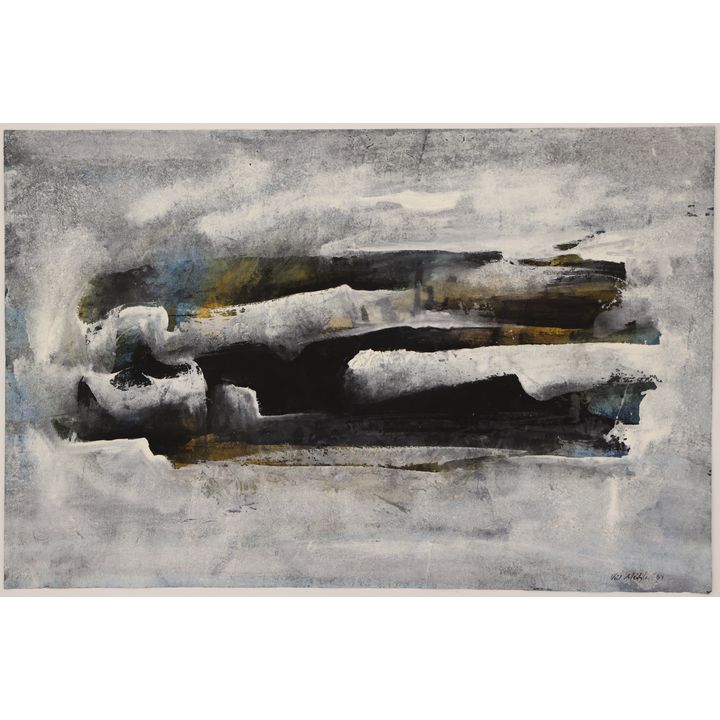 Neil Meitzler ''Dunes'' 1963 Casein on Paper 14''x21.5''