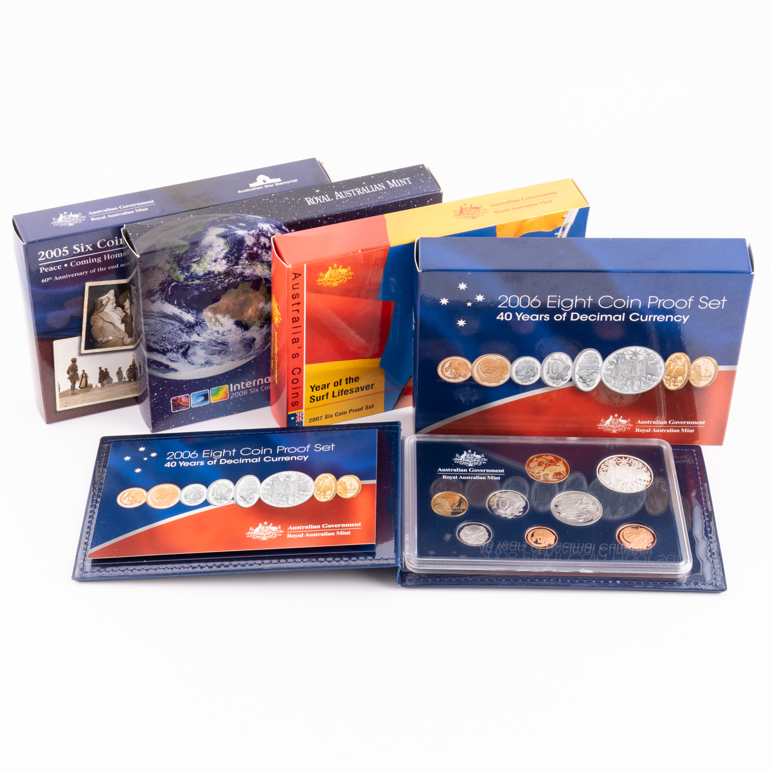 Elizabeth II, Five Cents - Two Dollars, 2005 - 2008, FDC