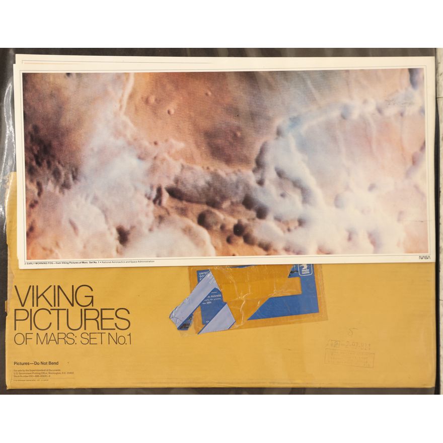 Vintage Viking Pictures of Mars Print Set 12''x25''