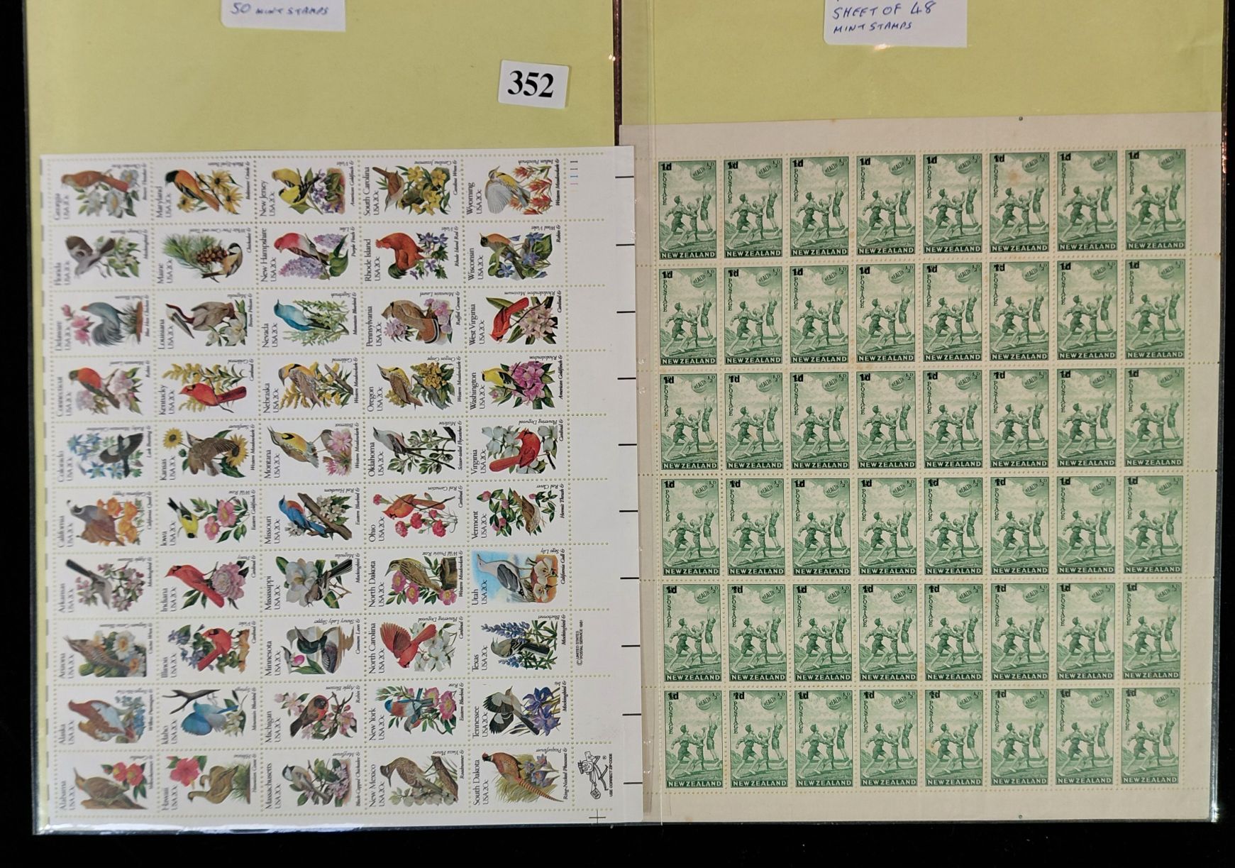 STAMPS - US AND NZ