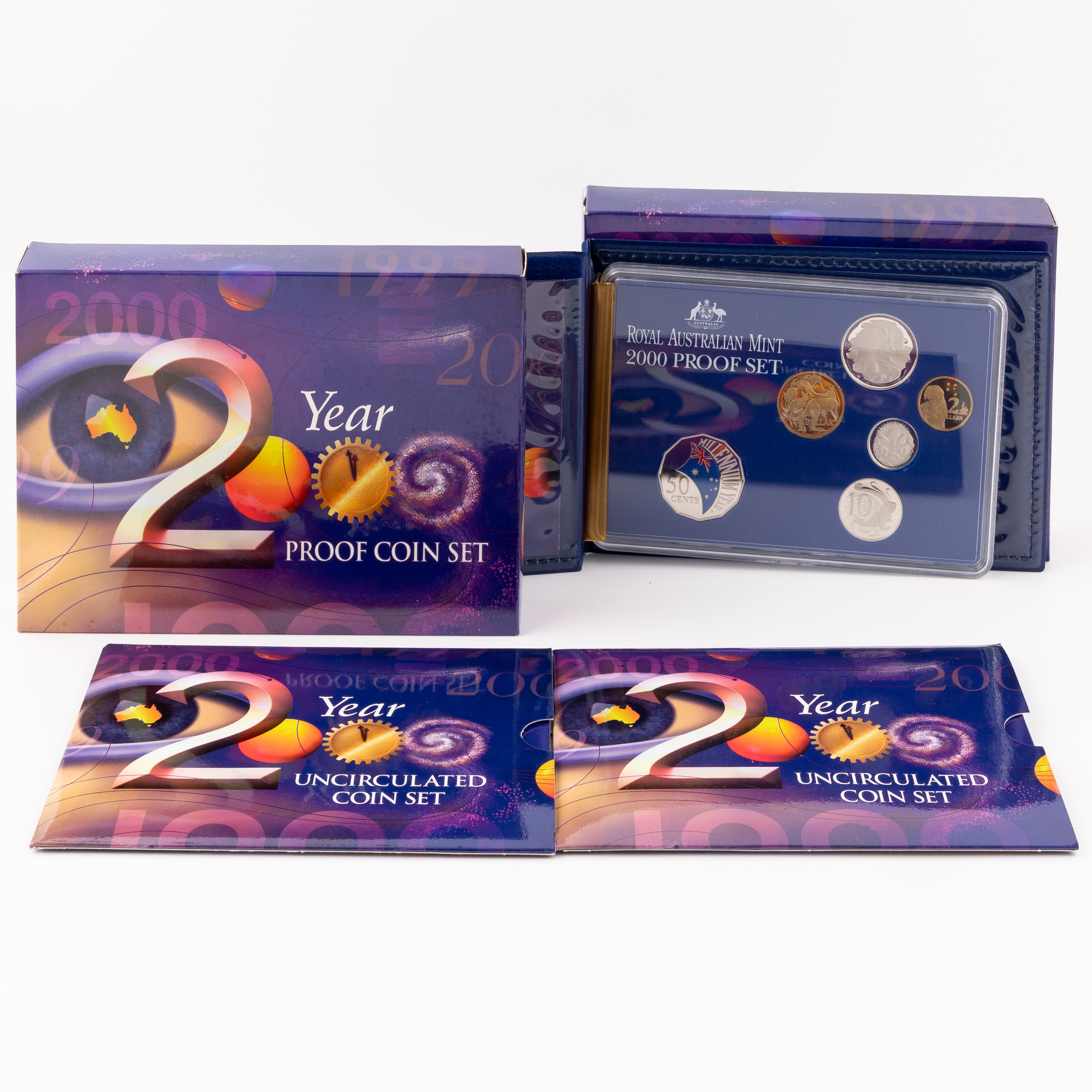 Elizabeth II, Five Cents - Two Dollars, 2000, FDC