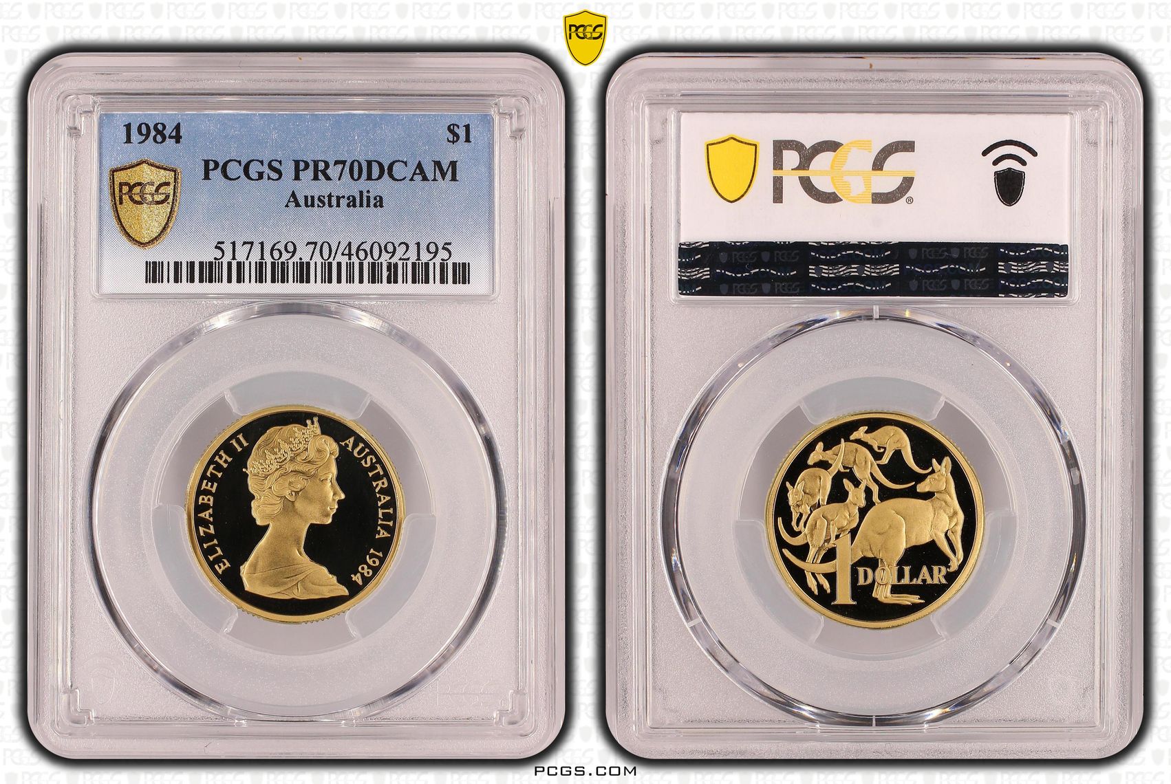 Elizabeth II, One Dollar, 1984, PCGS PR 70DCAM