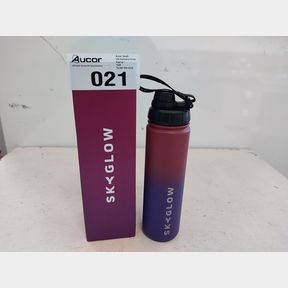 SKYGLOW - DOUBLE WALL WATER BOTTLE - GYM WATER BOTTLES - SPORTS WATER BOTTLE - 650ML - DARK RAINBOW - M