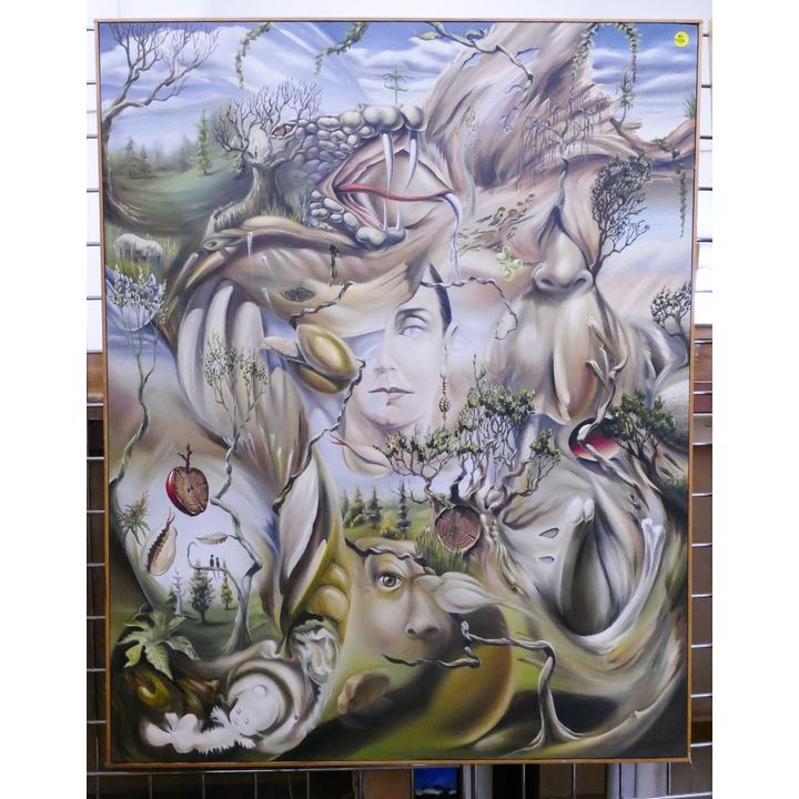 Don Tywoniw Surrealist Oil Painting- 40x31.5''