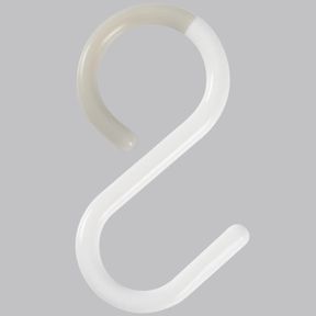2.52 INCH S HOOKS FOR BATHROOM AND KITCHEN WITH SAFETY BUCKLE (WHITE, 2.52 INCH)