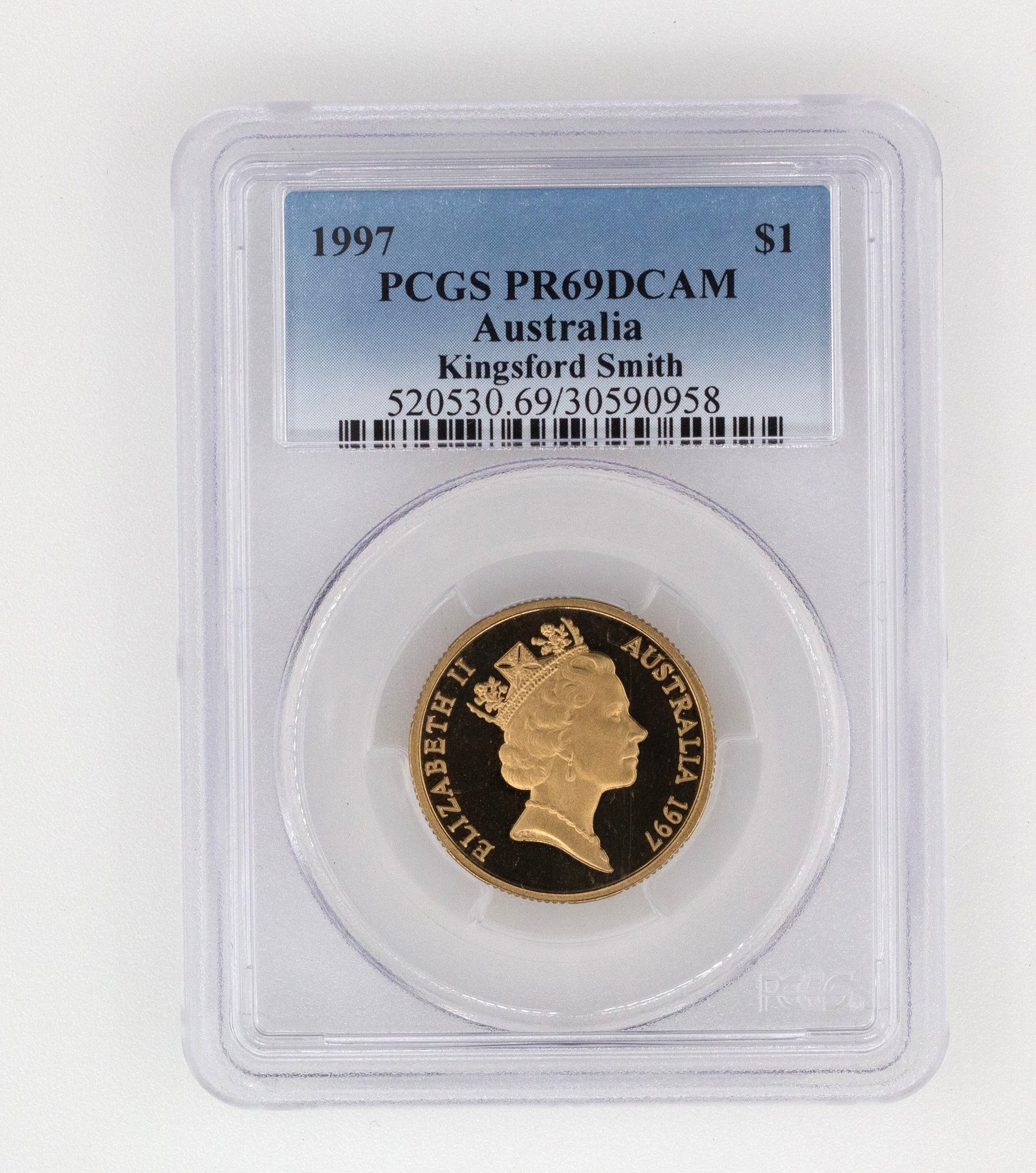 Elizabeth II, Kingsford Smith, One Dollar, PR69DCAM , 1997