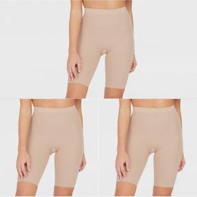 3PCS ASSETS BY SPANX WOMEN'S MID-THIGH SHAPER SZ 2