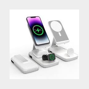 BezosMax 5 in 1 Wireless Charging Station 10000mAh Portable Power Bank | Bar 9902122427547 - 51745/3394 SN B1 (S7)