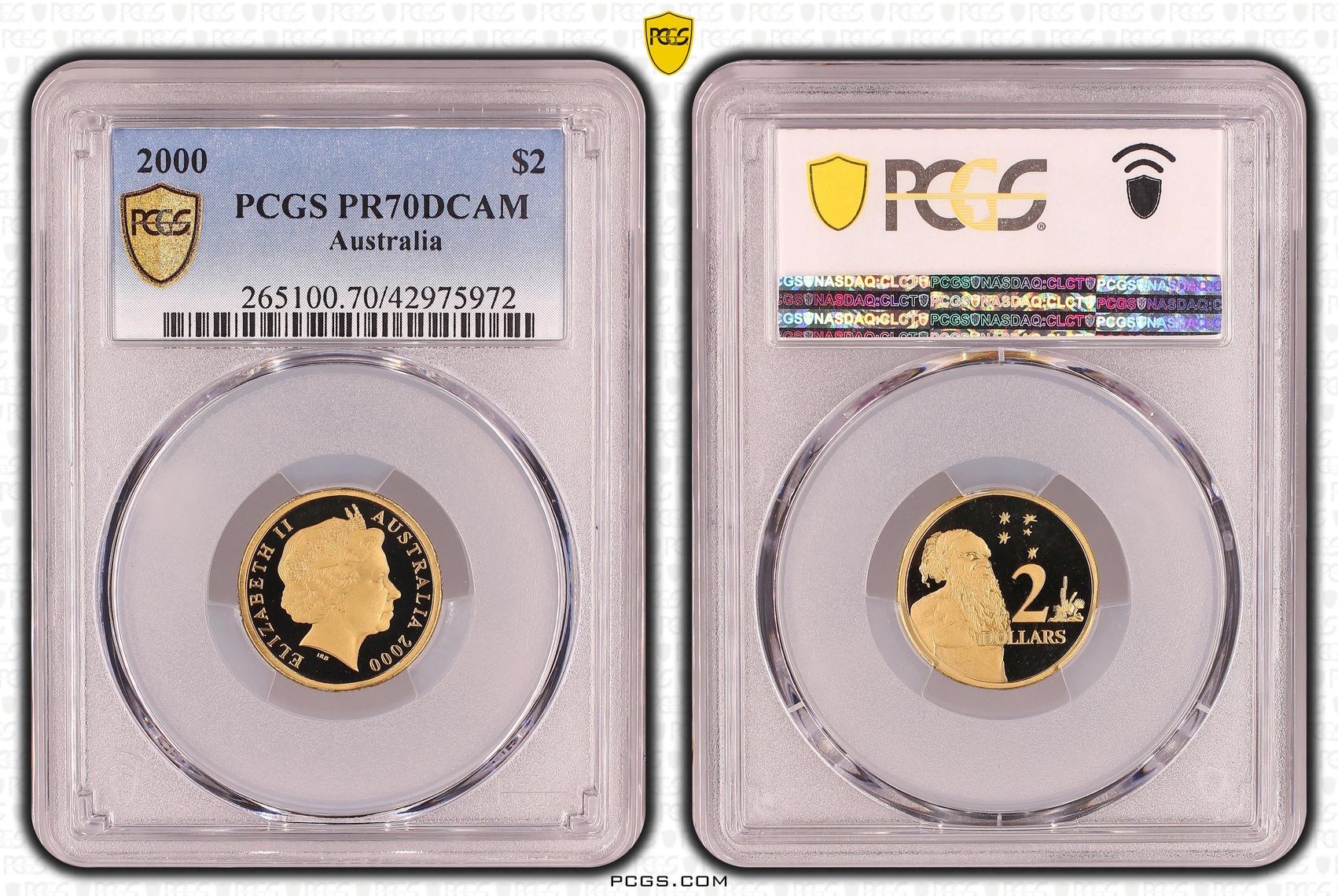 Elizabeth II, Two Dollar, PR70DCAM , 2000 PCGS POP - 10/0