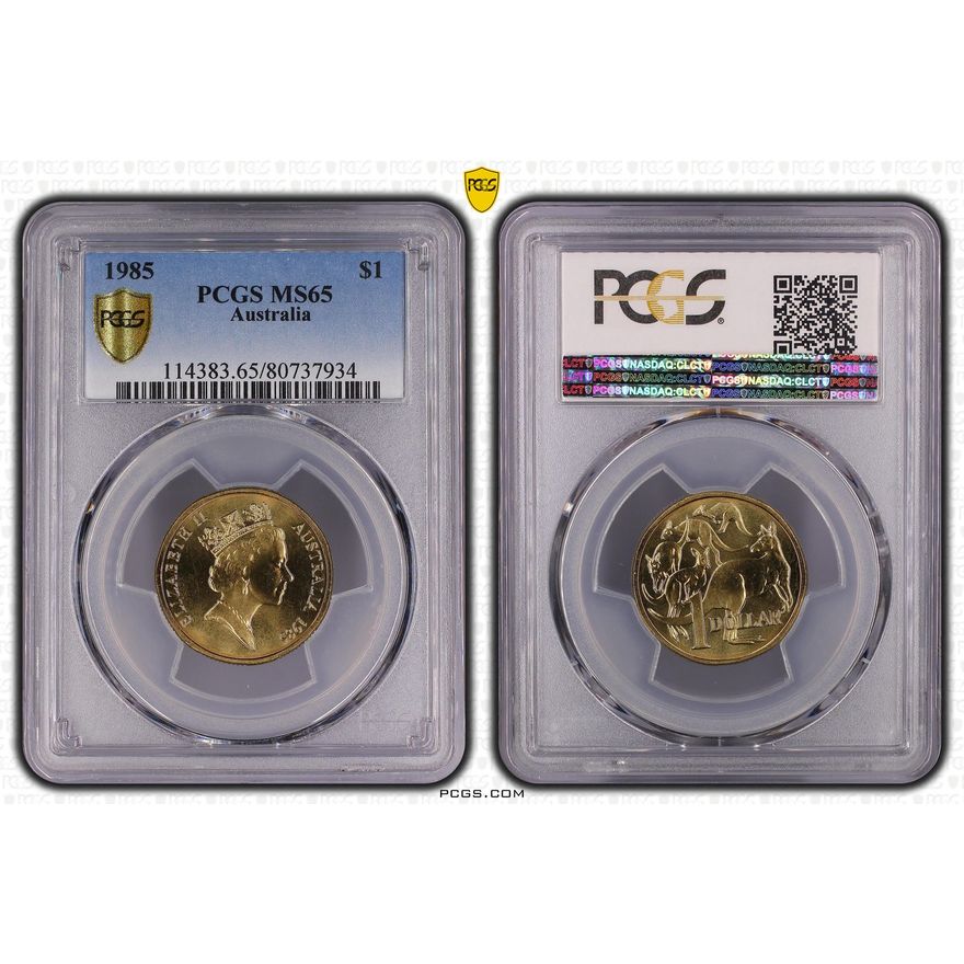 One Dollar, 1985, PCGS MS65