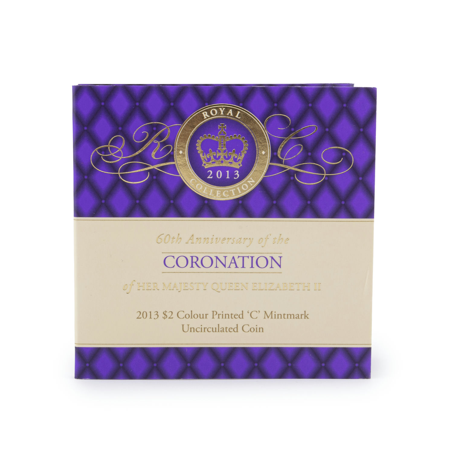 QEII 60th Coronation Trifold, Two Dollars, 2013-C, UNC
