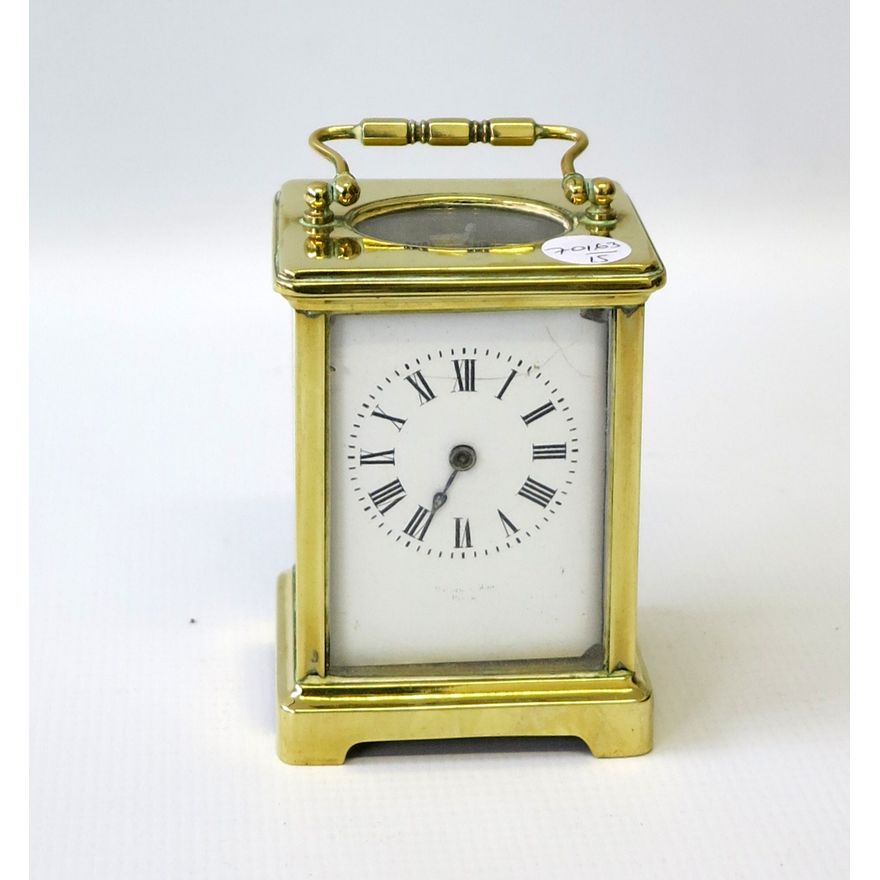 BRASS CARRIAGE CLOCK