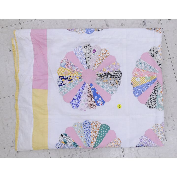 Vintage Pinwheel Patchwork Quilt Top